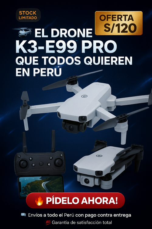 DRONE K3 & E99 PRO – Resistente, elegante y fácil de volar